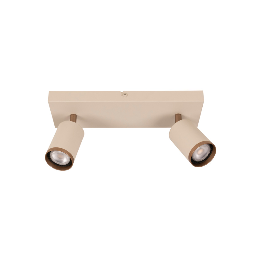Lucide Essential Regina - Plafondspot - 2xGU10 (MR16) - Taupe