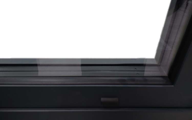 Châssis oscillo-battante 2-VAN ALU Luxio noire L1600xH2100mm