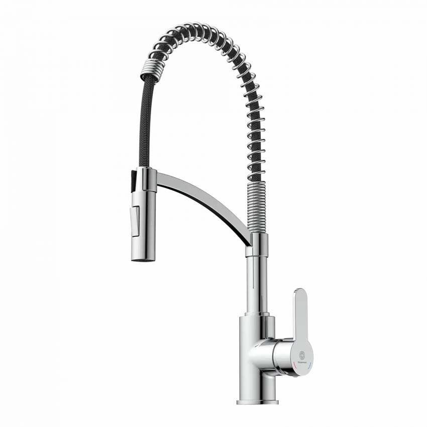 Keukenkraan Wasserwerk WK 3 chroom met uittrekbare uitloop