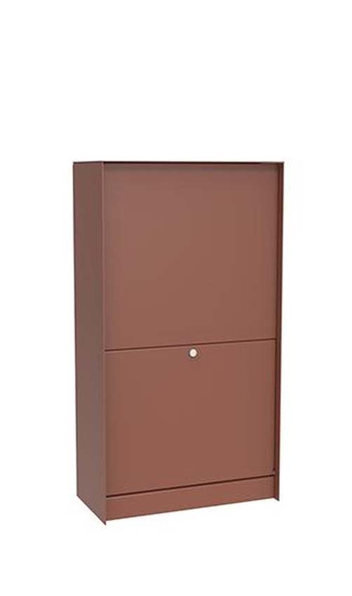 Boîte à colis ONZO (eSafe) Dropbox aspect acier corten medium front