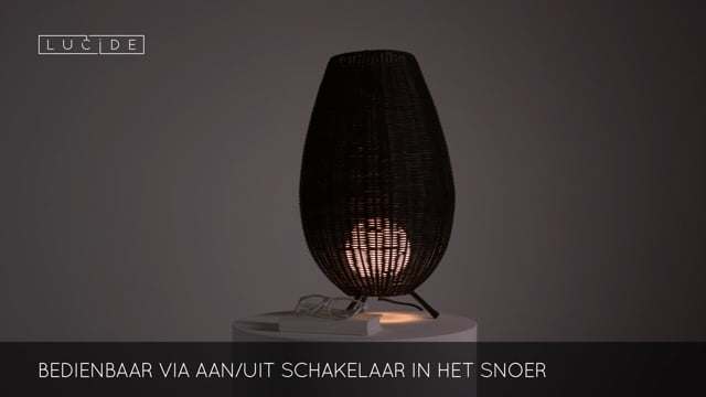 Lampe de table - Ø 30 cm - 1xG9 - Noir
