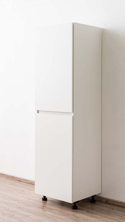 Armoire de cuisine Plenti armoire colonne avec étagères blanc 60x208cm