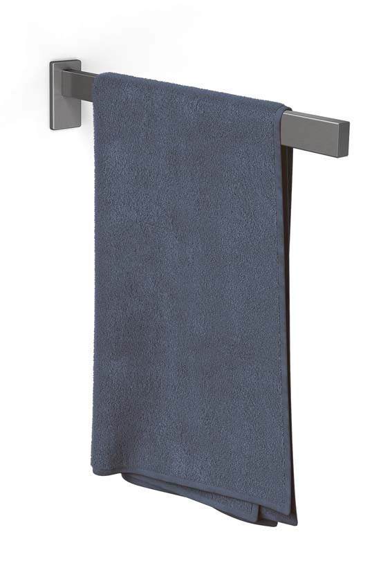 Handdoekhouder Zack Linea 1 stang grafiet 42 cm