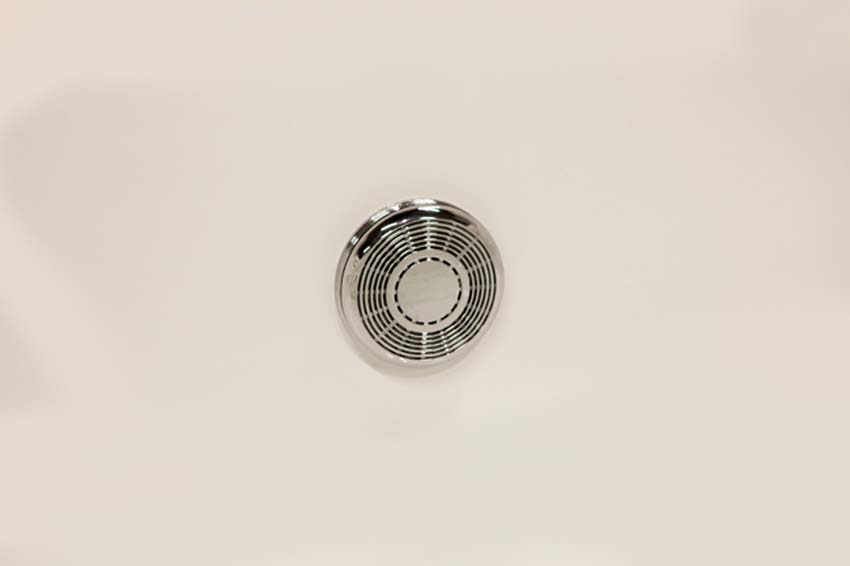 Hoekbad Oliver mat wit met whirlpool 150x150cm