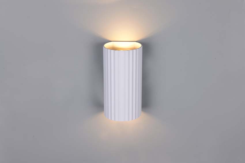 Applique murale - Blanc - 9,5x18x8cm - Dimmable - GU10 - 2x10W