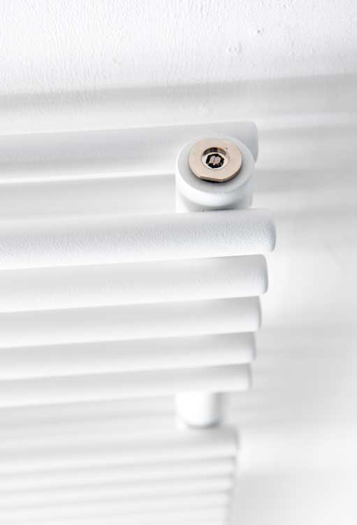 Handdoekradiator Doby dubbel 180x60cm wit