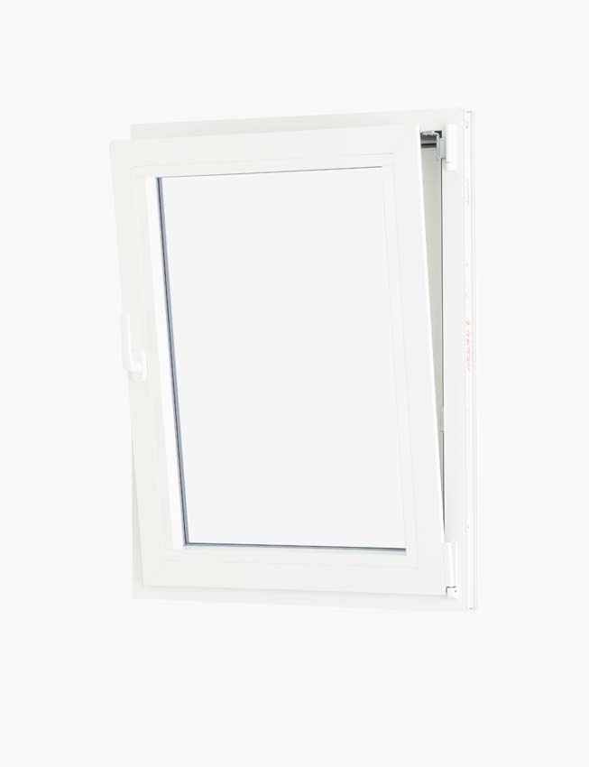 1-VL draaikiepraam pvc Deceuninck Elegant Inf wit/wit B1000xH1200 mm R 1-VL draaikiepraam pvc Deceuninck Elegant Inf wit/wit B1000xH1200 mm R