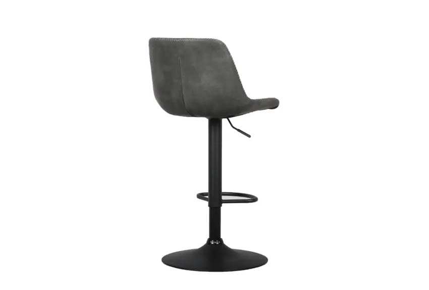 Chaise de bar Nice gris mat
