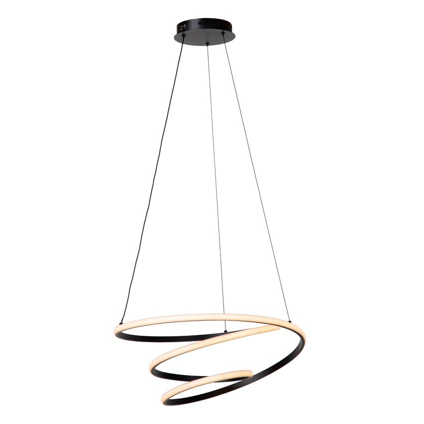 Lucide Essential Espiral - Suspension - LED dimmable - CCT - 1x40W 2700K/4000K - Noir