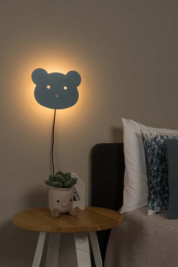 Wandlamp kinderkamer - blauw - dimbaar - LED 1x7W - 2600K/2700K