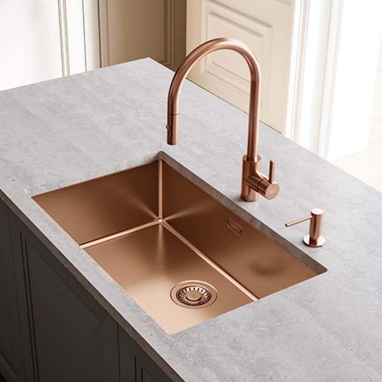 Spoelbak Franke koper