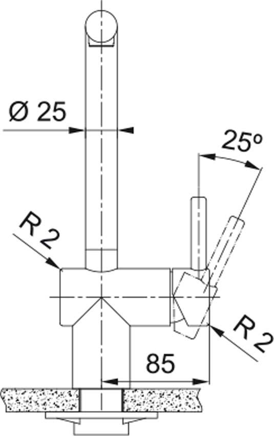 Keukenkraan Franke Atlas Neo zwart