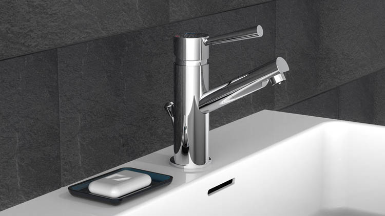 Robinet de lavabo basse pression Charlotte chrome
