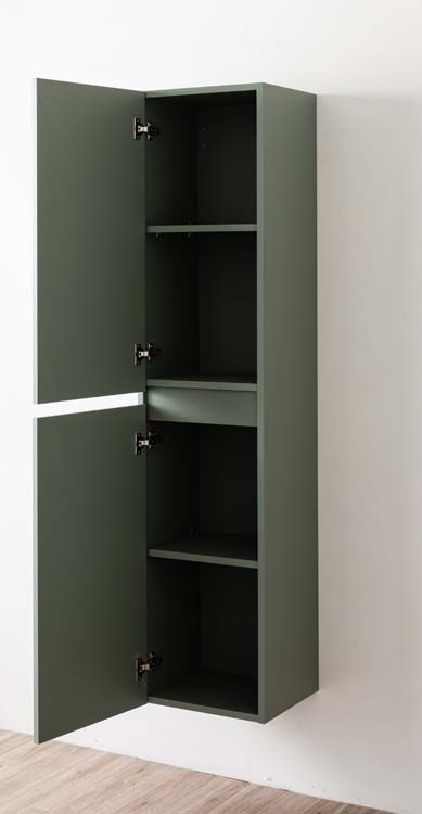 Armoire colonne Dotan eucalyptus vert suspendue 170x40x32cm