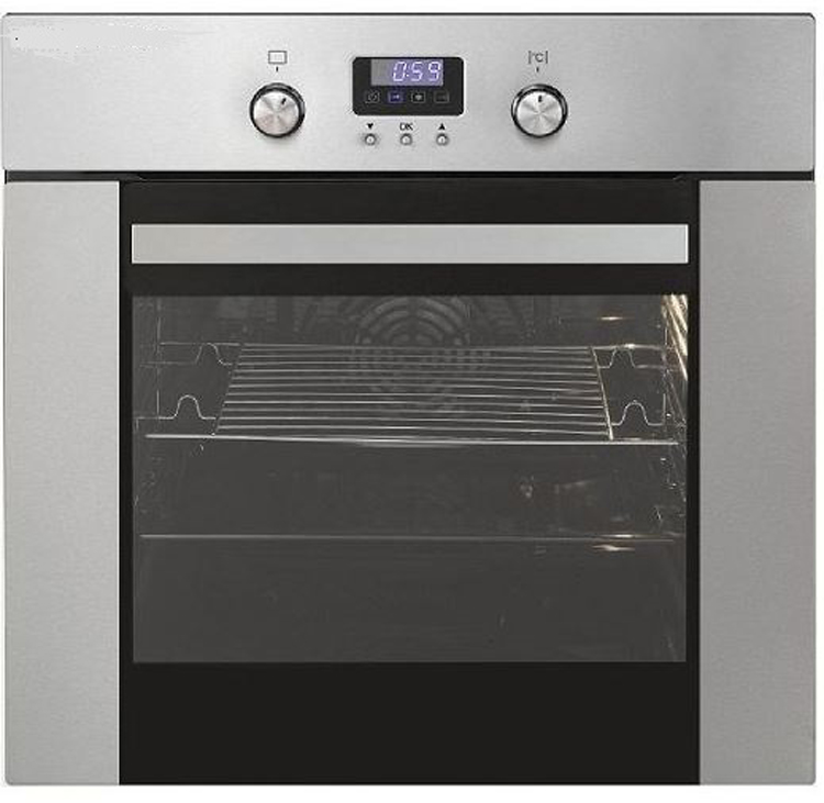 Cuisine blanche/chêne 335 cm - plaque de cuisson vitrocéramique et hotte murale blanche - avec appareils