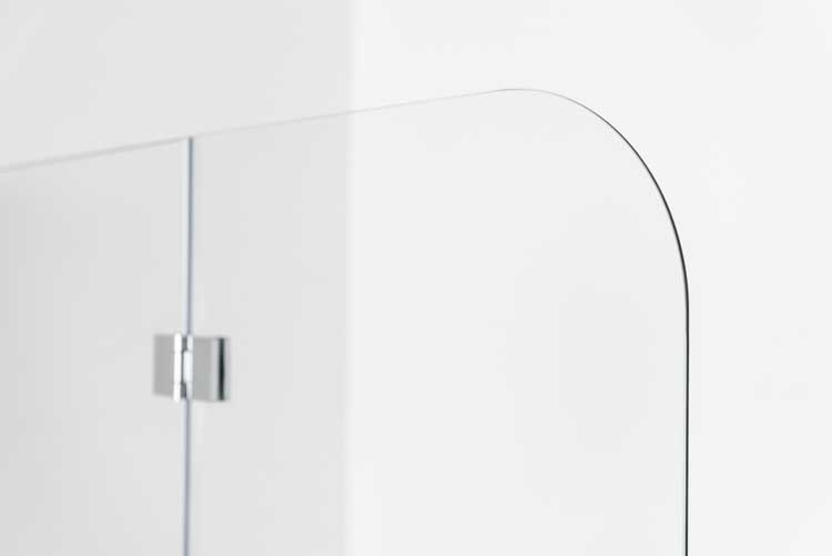 Paroi de baignoire Asher chrome gauche 120x130cm