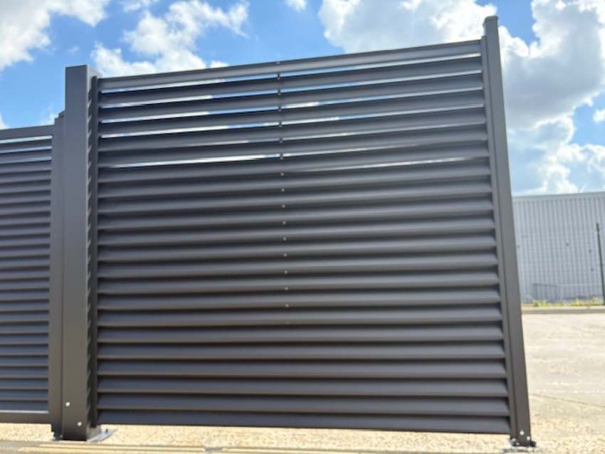 Clôture Oakley aluminium noir 1 panneau 200x233cm