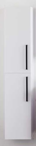Armoire colonne Bison blanc mat suspendue 176x35x37cm