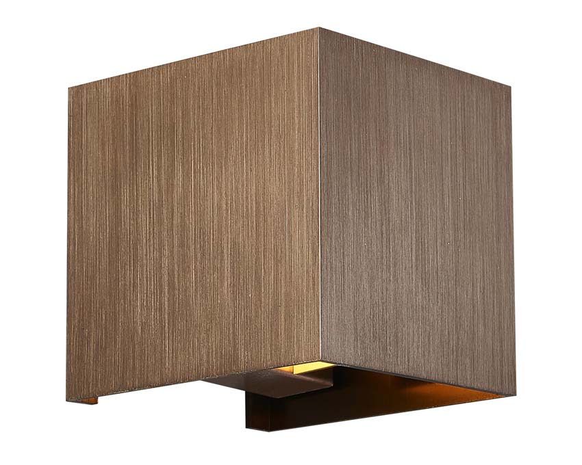 Applique murale - bronze brossé - 9,7x9,7x9,7cm - dimmable - G9 - 1x40W