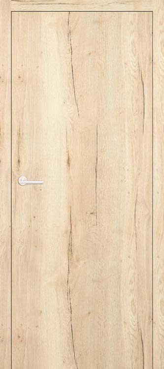 Complete binnendeur Invisible Flat realwood oak 201,5x68cm tubespaan rechts + deurkast 30cm