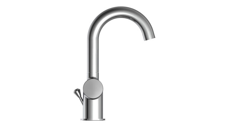 Robinet de lavabo Charlotte avec poignée latérale chrome