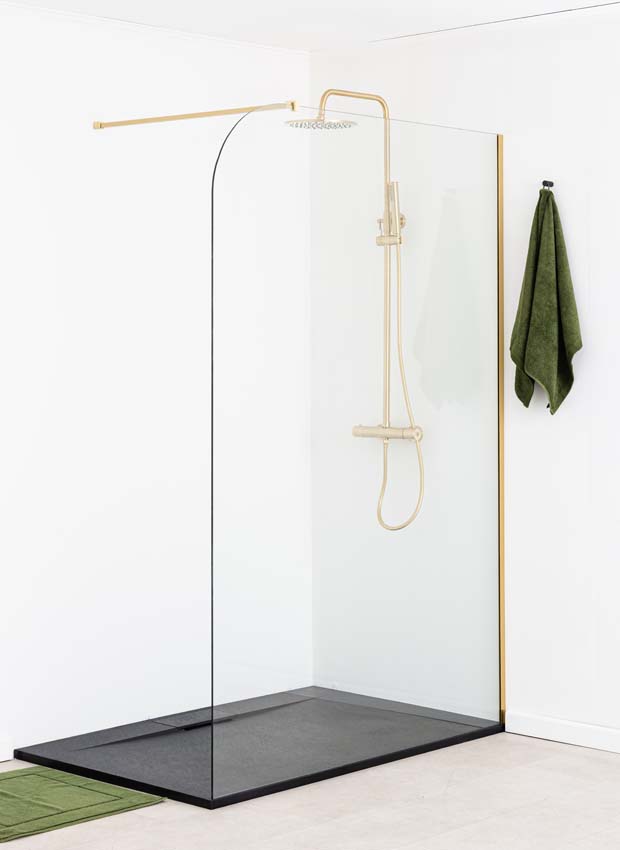 Paroi de douche Avery verre clair 137x200cm