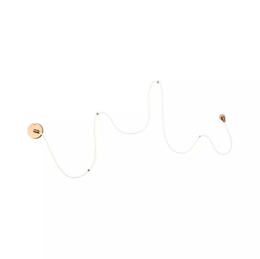 Lucide Vibes Janderin - Wandlamp - LED Dimbaar - CCT - 1x48W 2200K/3300K - Handbewegingssensor - Champagne