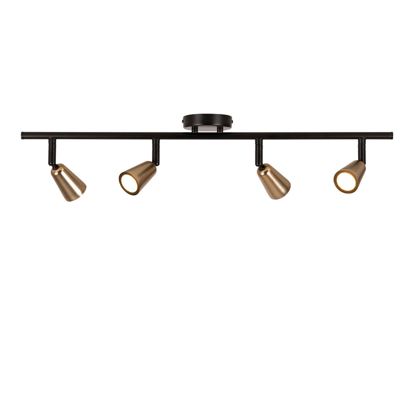 Lucide Essential Tiana - Plafondspot - 4xGU10 (MR16) - Champagnekleur
