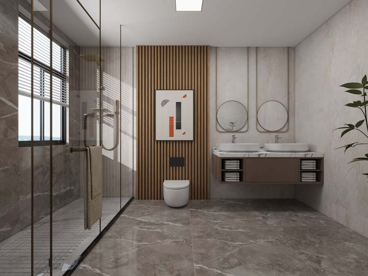 Panneau mural Isabella SPC greige 30x60x0,4cm