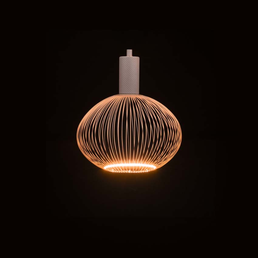 LED lamp floating Filo - E27 - zand - 30cm - dimbaar - 6W - 330lm - 2200K - globe LED lamp floating Filo - E27 - zand - 30cm - dimbaar - 6W - 330lm - 2200K - globe