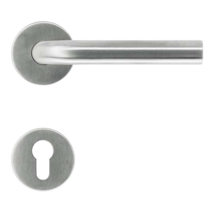 Deurkruk pro lucera 19mm class 3 inox plus cilinderrozet