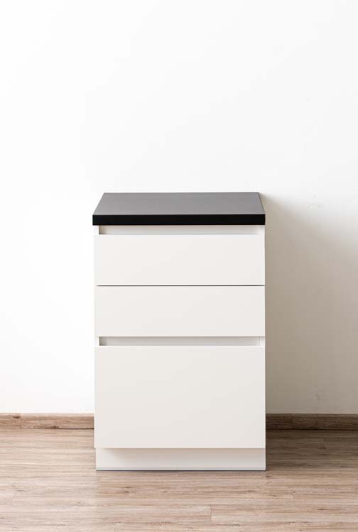 Armoire de cuisine Plenti avec 3 tiroirs blancs 60x78cm