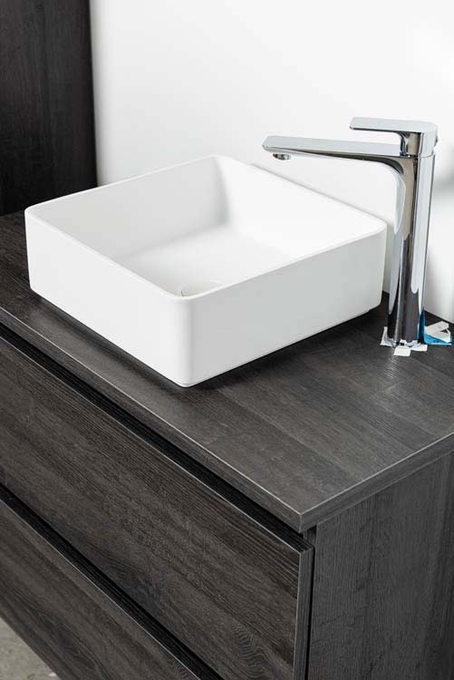 Opbouwkom Minnie glanzend wit 37x37x13cm