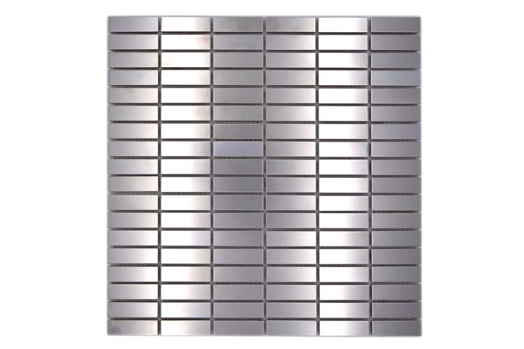 Mozaïek rechthoek zilver mat 29,8x30,5cm