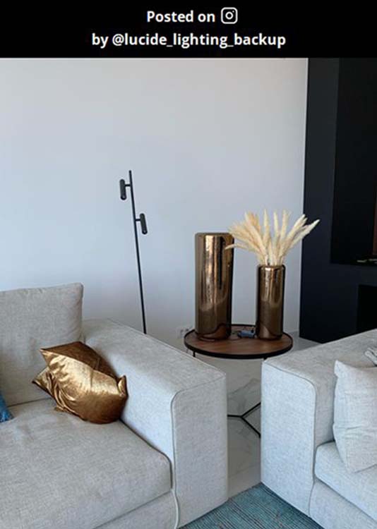 Lampadaire - noir - dimmable - LED - 2x4,5W - 3000K