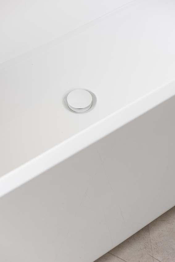 Vrijstaand bad Brad glanzend wit 170x80cm