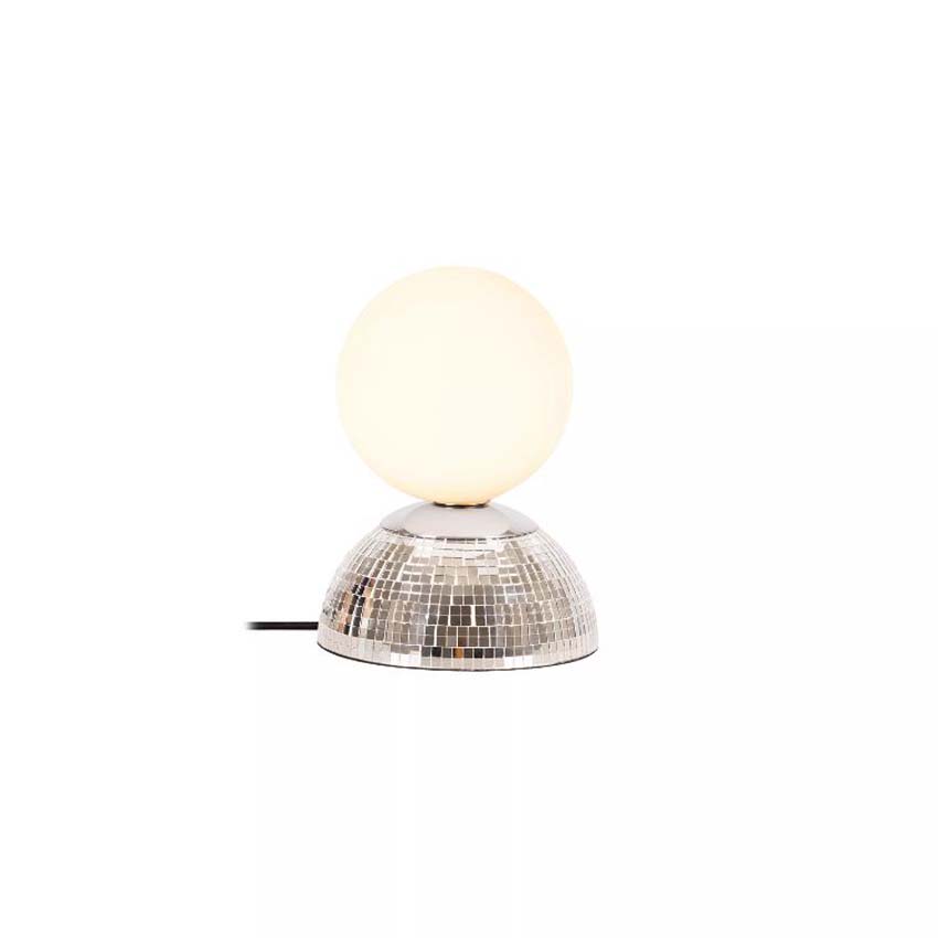 Lucide Essential Glitzer - Tafellamp - Ø14cm - 1xG9 - Zilver