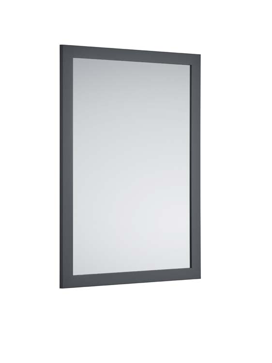 Miroir rectangulaire anthracite 48x68cm