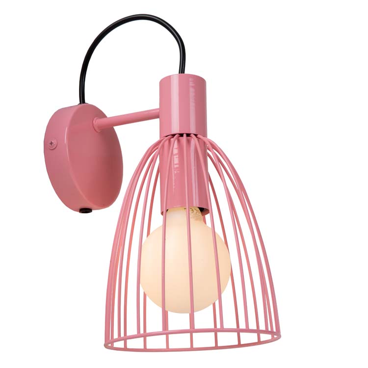 Lucide MACARONS - Wandlamp - 1xE27 - Roze