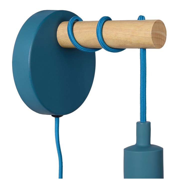Lucide PAULIEN - Applique murale Chambres d'enfant - Ø 12 cm - E27 - Bleu