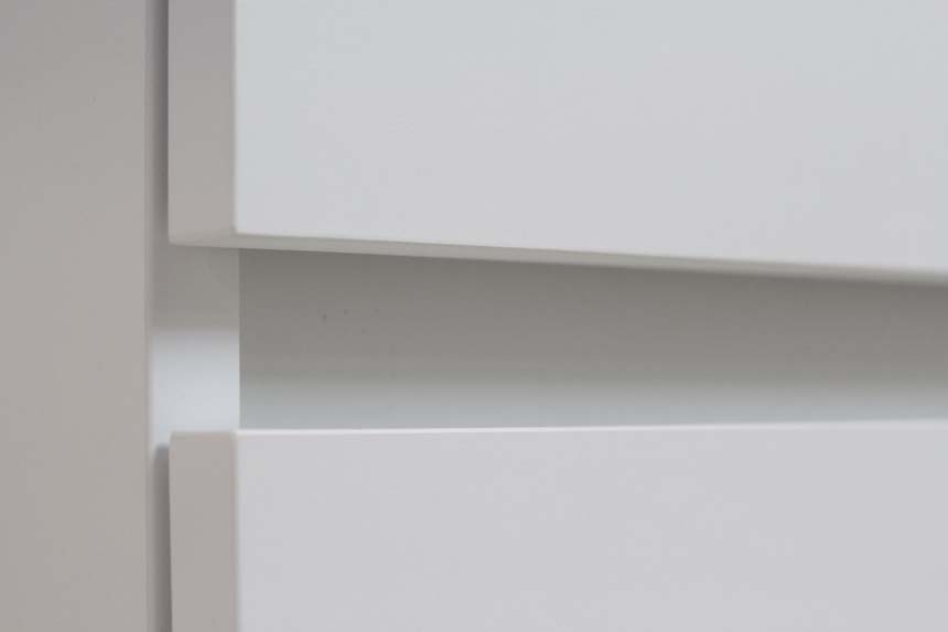 Meuble de salle de bains Puro blanc mat suspendu avec lavabo double blanc mat 140cm