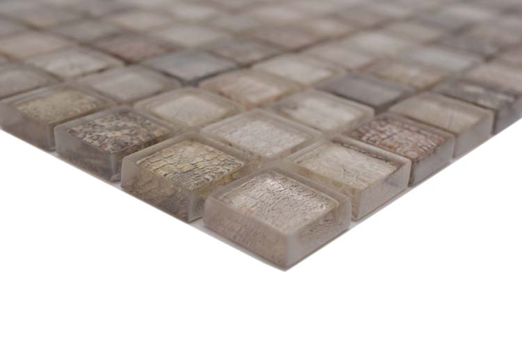 Mozaïek Crystal Wildlife beige glanzend 29,8x29,8cm