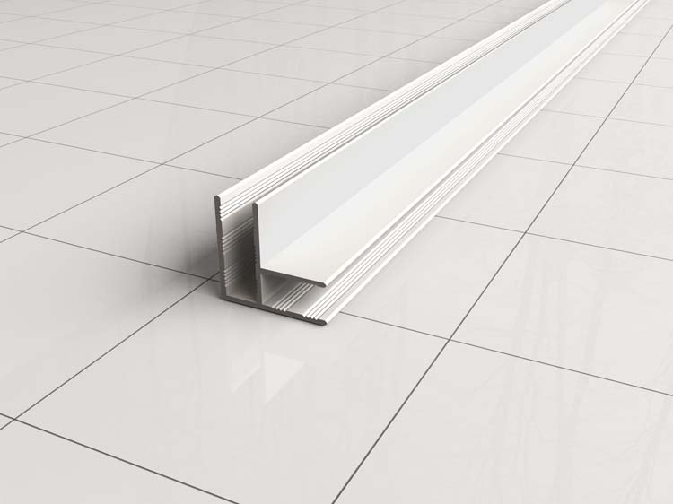 Profil d'angle pour parois de douche 200cm blanc mat