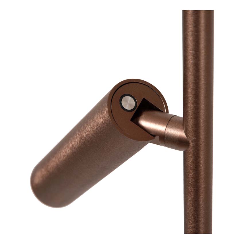 Lucide Premium Applause - Lampadaire - Ø33cm - LED dimmable - CCT - 2700K/4000K - Café