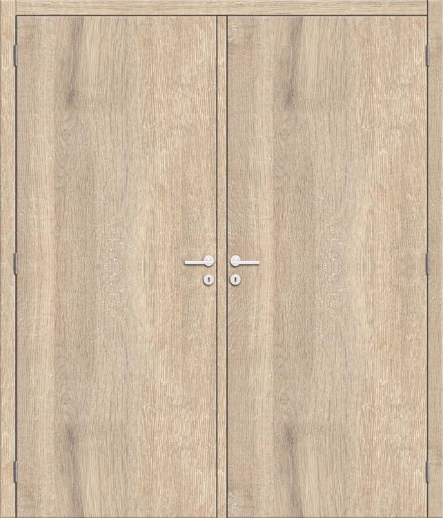 Complete dubbele binnendeur Nalba 2x68x201,5cm tubespaan