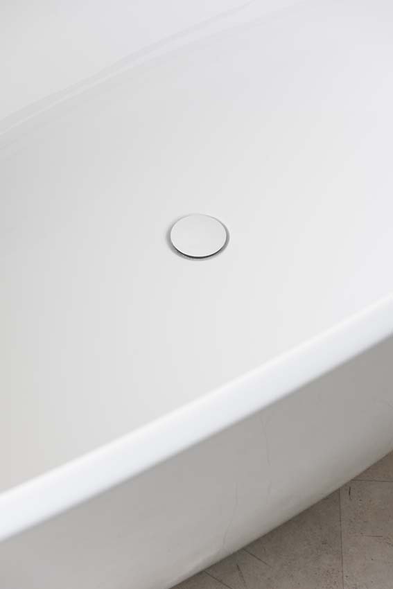 Vrijstaand bad Bre glanzend wit 180x95cm