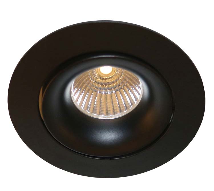 Inbouwspot zwart GU10 7 cm richtbaar