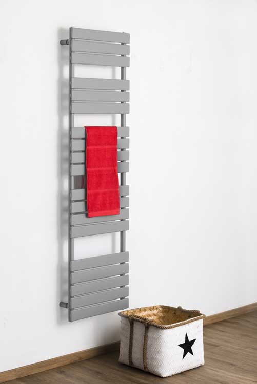 Handdoekradiator Xerxes enkel 180x50cm grijs 936Watt