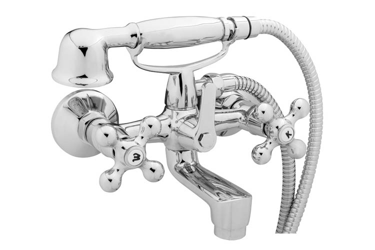 Robinet de baignoire Esty avce barre de douche chrome