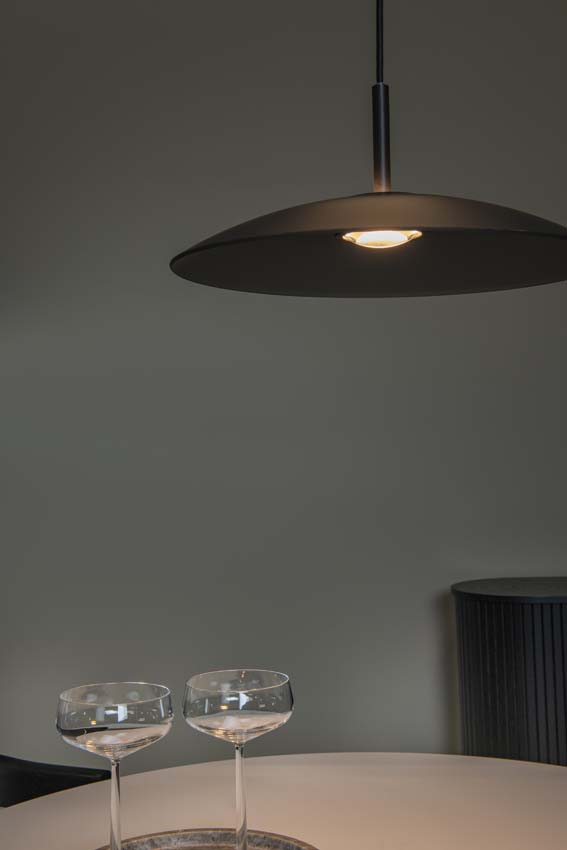 Lucide Premium Menga - Suspension - Ø 40 cm - LED Dim. - 1x11W 2700K - Fumé